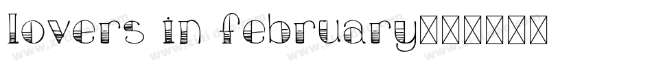 lovers in february字体转换